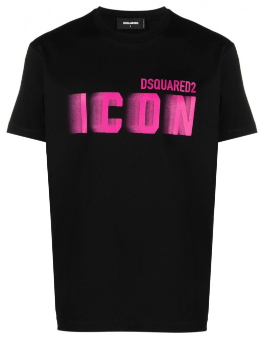 TRICOU DSQUARED2, Icon Blur, Black - S79GC0081S23009970