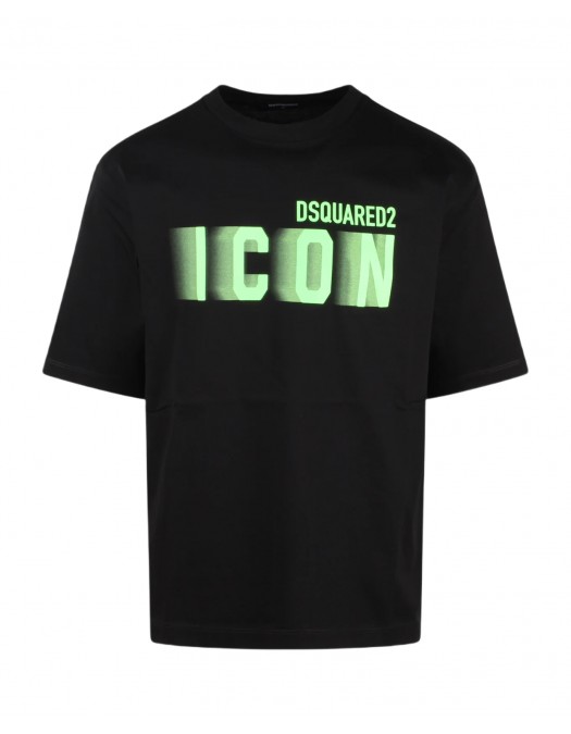 TRICOU DSQUARED2, Icon Blur, Black - S79GC0081S23009971