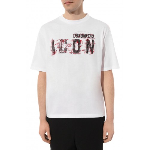 Tricou DSQUARED2, ICON Motiv Print, Regular cut Tricou DSQUARED2, ICON Motiv Print, Regular cut