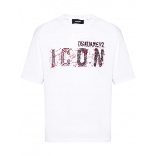 Tricou DSQUARED2, ICON Motiv Print, Regular cut Tricou DSQUARED2, ICON Motiv Print, Regular cut