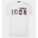 Tricou DSQUARED2, Cool/Slim Fit, White Icon, Scribble Print - S79GC0084S23009100