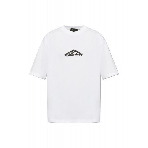 Tricou DSQUARED2, Logo ICON, Full White Tricou DSQUARED2, Logo ICON, Full White