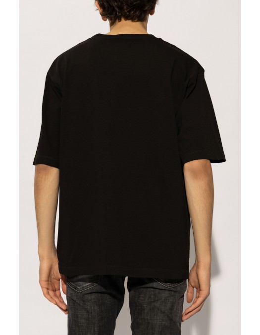 Tricou DSQUARED2, Logo ICON, Full Black - S79GC0096D20033900