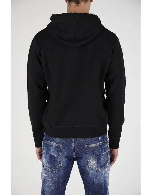 Hanorac DSQUARED2, Tonal Logo Print, Black - S79GU0051S25042992 Hanorac DSQUARED2, Tonal Logo Print, Black - S79GU0051S25042992