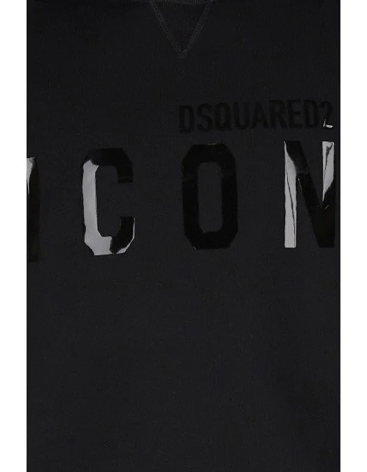 Hanorac DSQUARED2, Tonal Logo Print, Black - S79GU0051S25042992 Hanorac DSQUARED2, Tonal Logo Print, Black - S79GU0051S25042992
