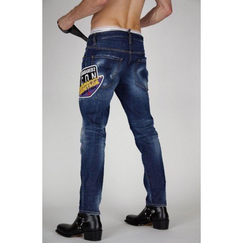 Jeans Dsquared2, Insertie Patch Canadian Heritage SKATER