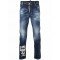 Jeans DSQUARED2, Logo Spray, Tidy Biker