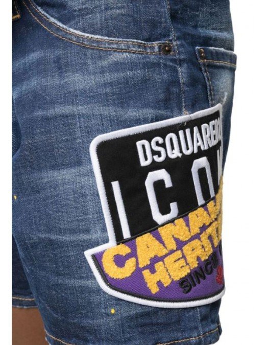 Pantaloni scurti DSQUARED2, Patch Canadian Heritage - S79MU0011S30342470