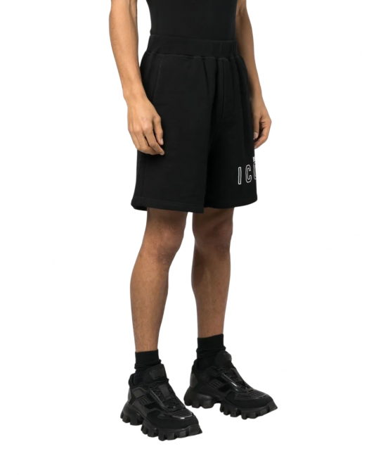 Pantaloni Scurti DSQUARED2, Icon White Logo, Negru - S79MU0043S25516965 Pantaloni Scurti DSQUARED2, Icon White Logo, Negru - S79MU0043S25516965