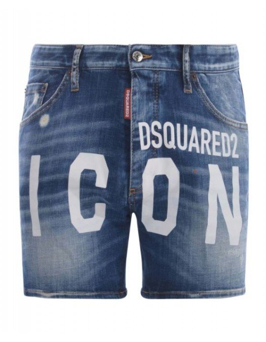 Pantaloni scurti DSQUARED2, Be Icon Dan Shorts, Bleu - S79MU0046S30342470