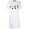 Rochie Dsquared2, Icon Alb, Bumbac