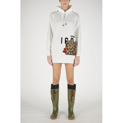Rochie Dsquared2, Icon Frontal, Animal Print Pocket Rochie Dsquared2, Icon Frontal, Animal Print Pocket