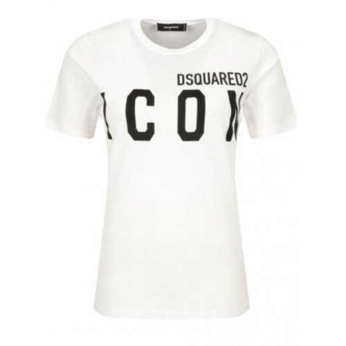 Tricou Dsquared2, Icon Frontal, WHITE S80GC0001100 Tricou Dsquared2, Icon Frontal, WHITE S80GC0001100