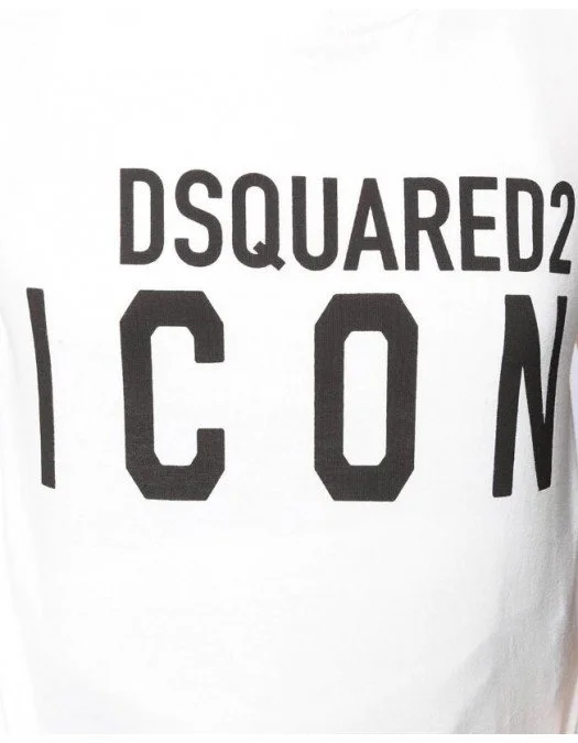 Tricou Dsquared2, Icon Frontal, WHITE S80GC0001100 - Tricou Dsquared2, Icon Frontal, WHITE S80GC0001100 -