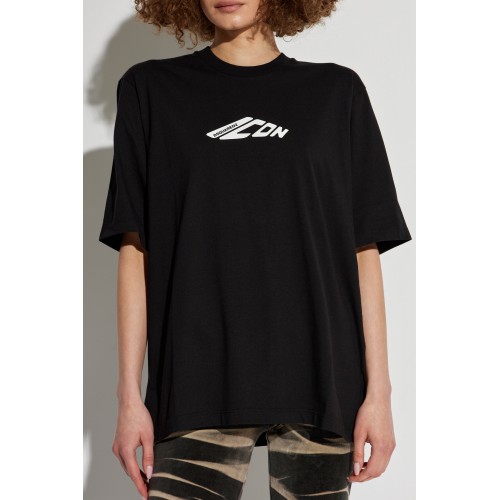 Tricou DSQUARED2, Icon New Generation, Loose Fit, Women, Black