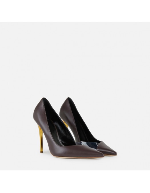 Pantofi ELISABETTA FRANCHI, cut-out detail, Brown - SA16L50EC644 Pantofi ELISABETTA FRANCHI, cut-out detail, Brown - SA16L50EC644