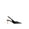 PANTOFI ELISABETTA FRANCHI, Sculpture Heel, Gold Details, Black
