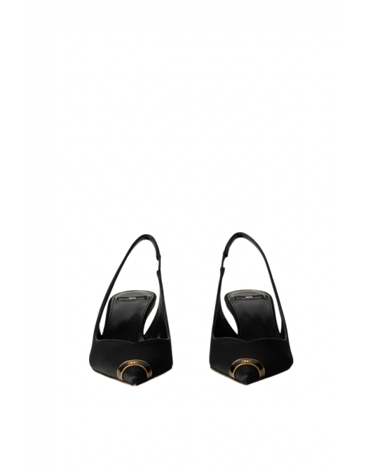 PANTOFI ELISABETTA FRANCHI, Sculpture Heel, Gold Details, Black - SA17L56E2110 PANTOFI ELISABETTA FRANCHI, Sculpture Heel, Gold Details, Black - SA17L56E2110