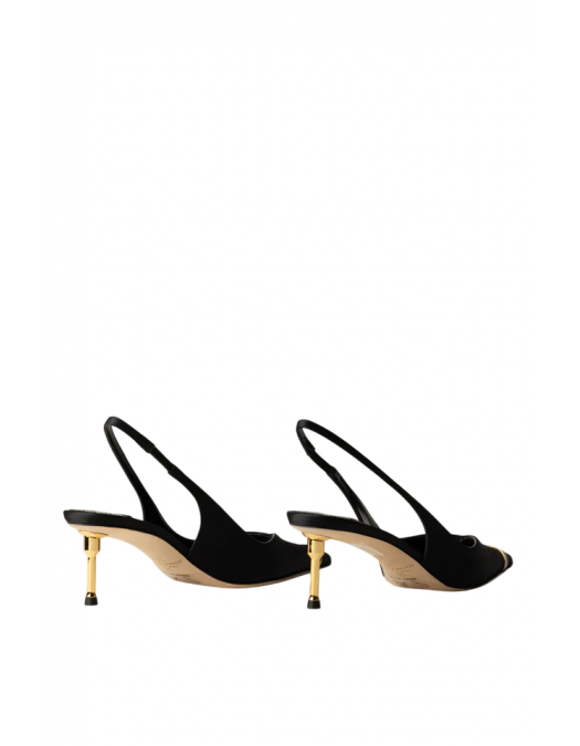 PANTOFI ELISABETTA FRANCHI, Sculpture Heel, Gold Details, Black - SA17L56E2110 PANTOFI ELISABETTA FRANCHI, Sculpture Heel, Gold Details, Black - SA17L56E2110