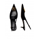 Pantofi ELISABETTA FRANCHI, Suede slingbacks with logo detail, Negru - SA17L61E2110