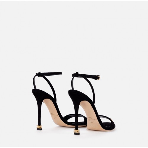SANDALE ELISABETTA FRANCHI, cu ankle strap Étoile, Negru SANDALE ELISABETTA FRANCHI, cu ankle strap Étoile, Negru