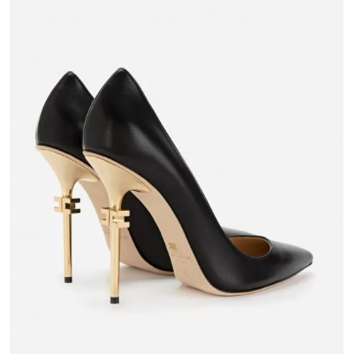 Pantofi ELISABETTA FRANCHI, Heel Monogram, Negru