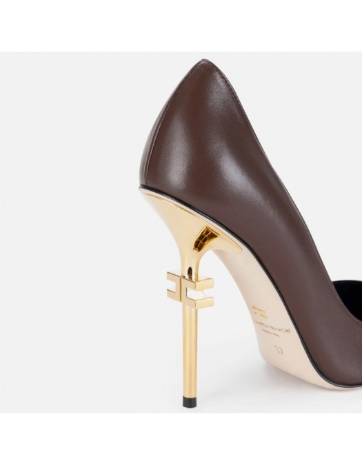 Pantofi ELISABETTA FRANCHI, Fulltime pumps with logo heel - SA39B20EC644