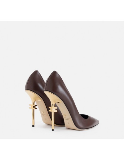 Pantofi ELISABETTA FRANCHI, Fulltime pumps with logo heel - SA39B20EC644