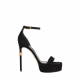 SANDALE ELISABETTA FRANCHI, Stiletto Heel, Gold Details, Black - SA44L56E2110 SANDALE ELISABETTA FRANCHI, Stiletto Heel, Gold Details, Black - SA44L56E2110