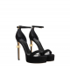 SANDALE ELISABETTA FRANCHI, Stiletto Heel, Gold Details, Black - SA44L56E2110 SANDALE ELISABETTA FRANCHI, Stiletto Heel, Gold Details, Black - SA44L56E2110