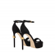 SANDALE ELISABETTA FRANCHI, Stiletto Heel, Gold Details, Black - SA44L56E2110 SANDALE ELISABETTA FRANCHI, Stiletto Heel, Gold Details, Black - SA44L56E2110