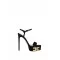Sandale ELISABETTA FRANCHI, Vertigo platform sandals in suede, Negru
