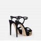Sandale ELISABETTA FRANCHI, Vertigo platform sandals in suede, Negru - SA45L55EC110