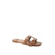 Papuci ELISABETTA FRANCHI, Flat nappa leather sandals, Light Brown - SA50L62E2229