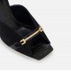 SANDALE ELISABETTA FRANCHI, Riviera suede mules, negru - SA70L50EC110 SANDALE ELISABETTA FRANCHI, Riviera suede mules, negru - SA70L50EC110