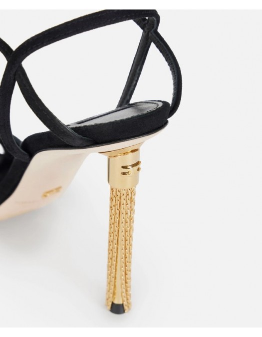 Pantofi ELISABETTA FRANCHI, Suede sandal with tassel - SA71L66E2110