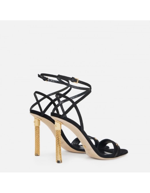 Pantofi ELISABETTA FRANCHI, Suede sandal with tassel - SA71L66E2110
