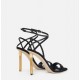 Pantofi ELISABETTA FRANCHI, Suede sandal with tassel - SA71L66E2110