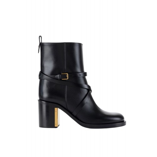 CIZME ELISABETTA FRANCHI, Scurte, Straps, Negru CIZME ELISABETTA FRANCHI, Scurte, Straps, Negru