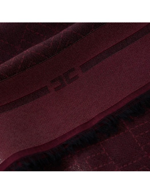 Esarfa ELISABETTA FRANCHI, Scarf with logo pattern - SC13F62E2193