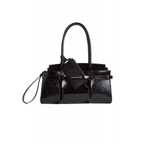 Geanta DSQUARED2, Twin Shoulder Bag, Black Geanta DSQUARED2, Twin Shoulder Bag, Black