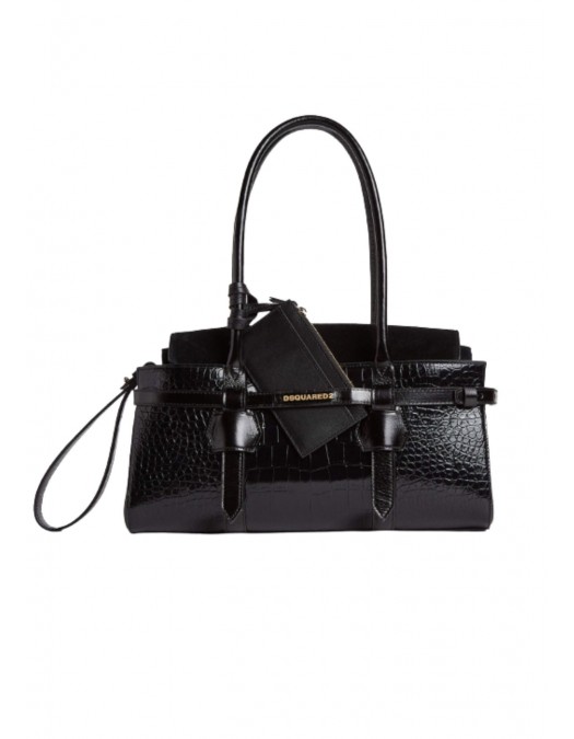 Geanta DSQUARED2, Twin Shoulder Bag, Black - SDW0076015084322124 Geanta DSQUARED2, Twin Shoulder Bag, Black - SDW0076015084322124