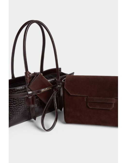 Geanta DSQUARED2, Twin Shoulder Bag, Brown - SDW0076015084325081