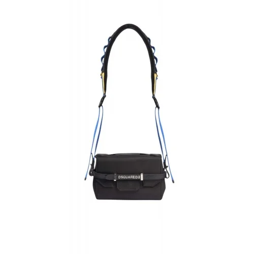 Geanta DSQUARED2, D2 Jetski Twin Shoulder Bag, Negru