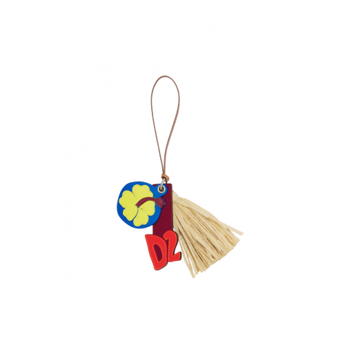 Breloc DSQUARED2, Summer Lovers Bag Charm, Multicolor Breloc DSQUARED2, Summer Lovers Bag Charm, Multicolor