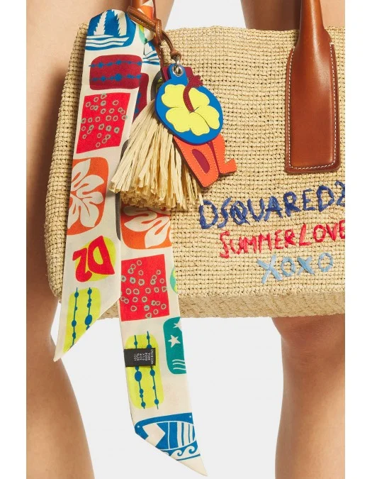 Breloc DSQUARED2, Summer Lovers Bag Charm, Multicolor - SGW001239208395M037UNI Breloc DSQUARED2, Summer Lovers Bag Charm, Multicolor - SGW001239208395M037UNI
