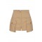 Pantaloni ELISABETTA FRANCHI, Cotton gabardine shorts with cargo pockets