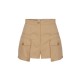 Pantaloni ELISABETTA FRANCHI, Cotton gabardine shorts with cargo pockets - SH00661E2470