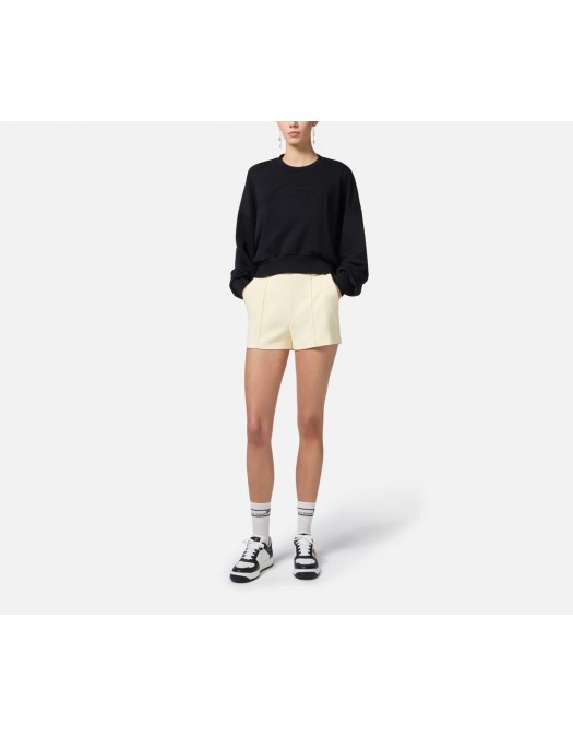 PANTALONI ELISABETTA FRANCHI, Contrasting Piping, Beige Butter - SH00851E2DL1 PANTALONI ELISABETTA FRANCHI, Contrasting Piping, Beige Butter - SH00851E2DL1