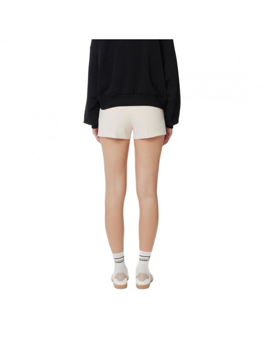 PANTALONI ELISABETTA FRANCHI, Logo Embroidery, Black Details, Beige Butter - SH00851E2E84 PANTALONI ELISABETTA FRANCHI, Logo Embroidery, Black Details, Beige Butter - SH00851E2E84